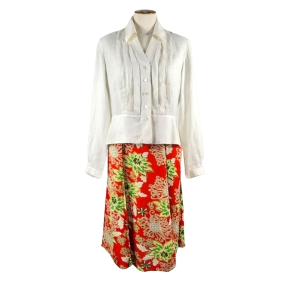 Vintage 1990's Loco Lindo 6 Panel Skirt Size M - Picture 2 of 11